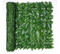 Écran de haie de lierre, écran de confidentialité avec feuilles artificielles Rouleau de panneaux pour la décoration extérieure de balcon de haie de jardin,0.5x3CM