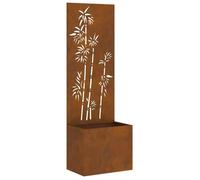 Écran de jardin décoratif - vidaXL - Rouillé - Acier patiné - 50x1,7x140 cm - Incrustations décoratives