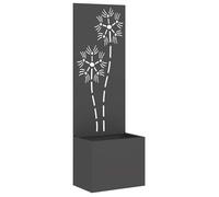 Écran de jardin décoratif - vidaXL - Sonnenblume - Noir - 50x140 cm - Acier laminé à froid - Incrustations décoratives