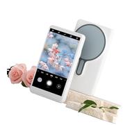 Écran de moniteur de selfie de téléphone à l'aide de la caméra arrière pour moniteurs de diffusion en direct avec haut-parleurs, prise de 3,5 mm, outil de création de contenu portable Vlog