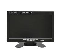 Écran de Moniteur de Vue Arrière Couleur TFT LCD de 7 Pouces, Moniteur de Voiture HD 1024 X 600 Mini Moniteur D'entrée HDMI/VGA/AV avec Haut-parleurs pour la Sauvegarde de la Vue Arrière du(EU)