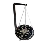 Écran de pendule en bois, support rotatif en bois, support de pendule, fournitures de sorcières pour la méditation, la métaphysique verticale mystique et métaphysique, le nettoyage spirituel