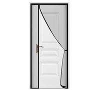Écran De Porte Magnétique,Taille E,Moustiquaire,Rideau,Insectes Volants,Fermeture Automatique,Maille Invisible Pour Cuisine,Salon Intérieur - Type Black Width 105cm-Height 260cm #B