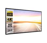 Écran de projecteur 100 Pouces 120 Pouces 150 Portabble for Home cinéma extérieur intérieur Double Face écran de projecteur,Anti-Rides(60 inch)