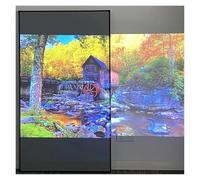 Écran de projecteur ALR en Cristal Gris, lumière ambiante rejetant Le Cadre Fixe 1CM, Bordure Ultra étroite, Projection CLR 4K 8K(133 inch)