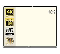 Écran de projecteur Grille Blanche Anti-lumière Angle Vision 160 ° écran Bureau à Domicile 100 120 130 Pouces Tissu réfléchissant Portable(100 inch)