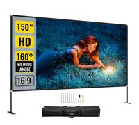 Écran de Projection 150"" avec Support - VEVOR - Toile Oxford - 16:9 - 160° - 336x190cm