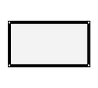Écran de Projection 16: 9, écran de Projection Blanc Pliable sans Plis Écran de Projection Portable HD Rideau Doux Écran de Projection Home Cinéma Films de Camping en Plein Air Projector Screen