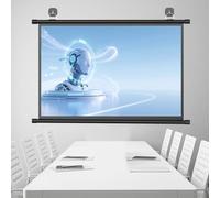 Ecran De Projection 30 40 50 60 72 Pouces, Écran Vidéoprojecteur De Cinéma, 4k 16: 9/4: 3 HD Toile De Projection AntiPlis, Pour Home Cinéma, Bureau, École, Présentation(40in 16:9)