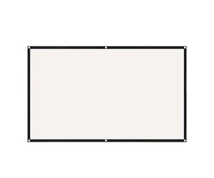 Écran De Projection 4K 72-100-120 Pouces, Portable Et Pliable, Blanc Haute Densité, Moins De Plis for L'extérieur, La Maison Et Le Bureau(100 inch)