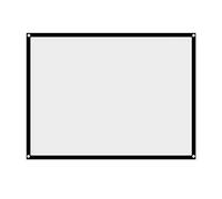 Écran de Projection, 60-100 Pouces Portable Pliable Non Pliable Projecteur Blanc, écran de Projection Rideau 4:3 60-100 Pouces, pour Cinéma Maison Intérieur Extérieur écran de Cinéma(60PO)