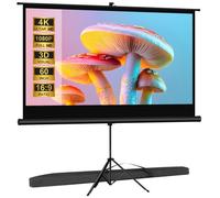 Écran de Projection 60 Pouces Portable Pliable 16: 9 HD Anti-Plis Projection pour Vidéoprojecteurs