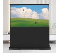 Écran de projection 80" 16:9, mobile, business et home cinéma, portable, 4K et 8K, ultra pull-up, projecteur au sol, réglable, pour présentation home cinéma, 170 x 100 cm