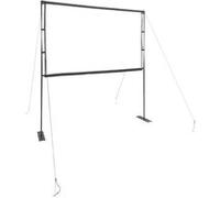 vidaXL Écran de projection avec support 84 pouces 16:9 Polyester mat Blanc 191x115 cm