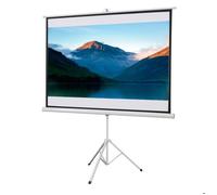 Écran de projection avec support trépied réglable en hauteur home-cinéma vidéo projecteur format 4:3 84 pouces blanc