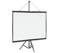 vidaXL Écran de projection sur trépied 50'' (4:3) Blanc mat Polyester 101×76 cm