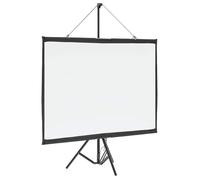 vidaXL Écran de projection sur trépied 72'' (4:3) Blanc mat 151x119 cm Polyester support en fer