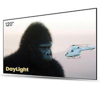 Écran de projection AWOL VISION de 120'' pour une utilisation en lumière du jour, écran de projection Fresnel à 85% de lumière ambiante (ALR) pour projecteur à courte distance 4k, cadre fixe, 3D actif