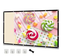 Écran De Projection | Blanc moins de plis Projection pliable portable souple de 60 à 200 pouces(180 inch)