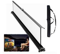 Écran De Projection De Table Autoportant | Mobile Rideau De Projecteur Au Sol，Écran De Projecteur Vidéo Retractable Pour Intérieur Extérieur(40inch-4:3)