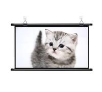 Écran de Projection de Table, Écran de Projection Noir, Plusieurs Tailles, 4:3/16:9, Montage Mural Manuel(0.16875,72")