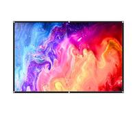 Écran de projection d'intérieur et d'extérieur lavable anti-plis double face HD pliable pour films, camping, fêtes, cinéma maison et bureau 4:3/16:9