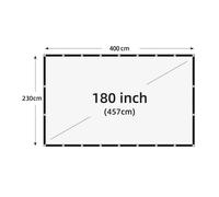 Écran de projection doux haute densité,blanc,moins de plis,60-200 pouces,support portable pliable,projection double face,film en plein air - Type 180 inch