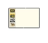 Écran de Projection, Écran de Projection à Grille Blanche Anti-lumière 16:9 72 100 120 130 Pouces Tissu réfléchissant Portable Crochet en métal pour Le cinéma Maison(60 inch)