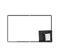 Écran de Projection, Écran de Projection en Soie Lait à Fond Noir Haute définition for extérieur, Bureau ou Maison(100 inch)