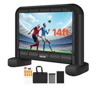 Écran de Projection Gonflable Diagonale de 427 cm-VEVOR-Format 16:9-Lavable-avec Sac de Rangement Portable-Installation Facile