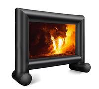 Écran de projection gonflable géant pour cinéma en extérieur, écran de projection de films gonflable pour fêtes en intérieur, cinéma de jardin, voyages, projection noire, 14 pieds, 16 pieds de diagon