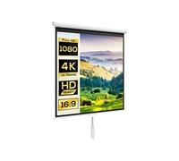 Écran de projection home-cinéma TV format 1:1 85 pouces 4K HD métal PVC blanc G