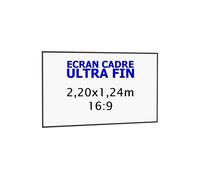 Ecran de projection Kimex cadre ultra-fin 2,20 x 1,24 m, 16:9