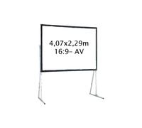 Ecran de projection valise 4,07 x 2,29m - Format 16:9 - Toile Avant