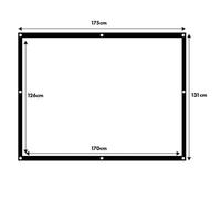 Ecran de projection - Maclean - MC-166 - 84'' - 4:3 - Cadre 25mm