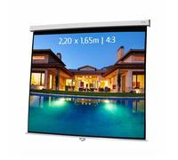 Ecran de projection manuel 2,20 x 1,65m - Format 4:3