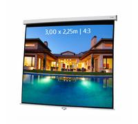 Ecran de projection manuel 3,00 x 2,25m - Format 4:3
