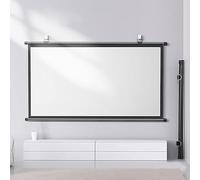 ROFBIHG Écran de Projection Manuel 60"/70", Rapport de Projection de 4:3/16:9, Toile pour Vidéoprojecteur, Adapté à Différentes Scènes. Léger et Portable, Adapté à Tous Les Projecteurs(4:3 72in)