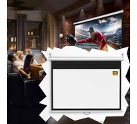 Écran de Projection Manuel 60"/72" 16:9 4:3 pour intérieur et extérieur, Home cinéma, Bureau, Jeux vidéo (72 Pouces, 4:3)