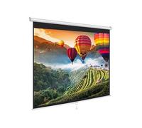 Pyle Écran de Projection 84″ -Écran Vidéoprojecteur Manuel Enroulable Universel, Compatible Full HD, Hauteur Réglable | Montage Mural/Plafond, pour Cinéma Maison, Bureau, Classe