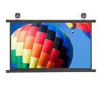 Écran De Projection Manuel, Écran Projecteur Fixation Mur for Home Cinéma Et Entreprise, Blanc Mat Ultra HD, Facile À Enrouler, Écran De Projection Home-cinéma Vidéo Projecteur Format 4:3/16:9(4:3,72"