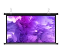 Écran De Projection Manuel, Ecran Videoprojecteur TV Et Home Cinema Toile, Les Films En Intérieur/à L'extérieur Anti-Plis Ecran Projecteur, Facile À Enrouler, Fixation Mur Ou Plafond(16:9,40")