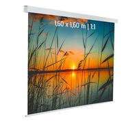 Ecran de projection Kimex Electrique 1,60 x 1,60m- Toile blanche