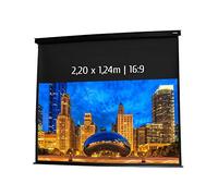 Ecran de Projection motorisé 2,20 x 1,24m - Format 16:9 - Carter Noir