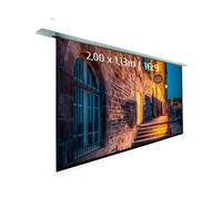 Ecran de projection motorisé encastrable 2,00 x 1,13m - Format 16:9 - Wi-Fi