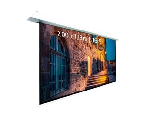 Ecran de projection motorisé encastrable 2,00 x 1,13m - Format 16:9 - Wi-Fi
