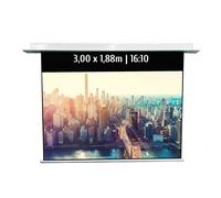 Ecran de projection motorisé encastrable 3,00 x 1,88m - Format 16:10 - Wi-Fi