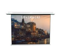 Ecran de projection motorisé encastrable 3,20 x 2,40m - Format 4:3 - Wi-Fi