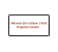 écran de Projection motorisé Rideau d'écran de projecteur Portable 16:9 3:4, écran d'affichage HD, cinéma Maison, cinéma, Maison, extérieur, Bureau videoprojecteur(100inch 221125cm)