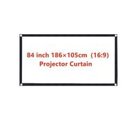 écran de Projection motorisé Rideau d'écran de projecteur Portable 16:9 3:4, écran d'affichage HD, cinéma Maison, cinéma, Maison, extérieur, Bureau videoprojecteur(84inch 186105cm)